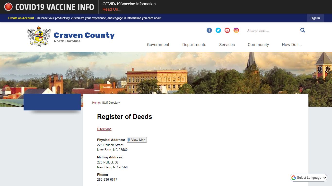 Staff Directory • Craven County • CivicEngage